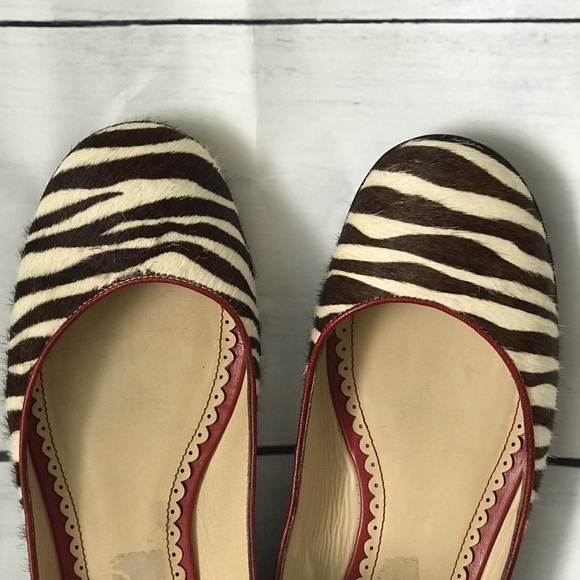 Johnston & Murphy Shoes - Brown and White zebra print flats